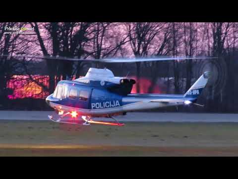 Helikopter LPE s HNMP desetič v Prlekiji