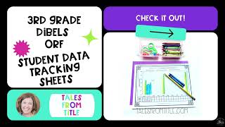 DIBELS 3rd Grade Oral Reading Fluency Student Data Graphing Sheets - Print & Digital Version