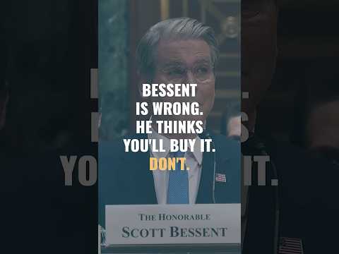 Secretary Bessent is wrong, and he thinks you'll buy it. Don't.