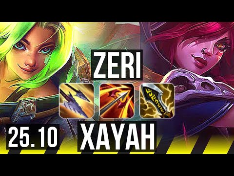 ZERI & Yuumi vs XAYAH & Blitzcrank (ADC) | Penta, Legendary | EUW Diamond | 25.10