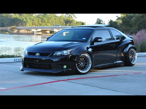 Slammed Fiberglass Wide Body Scion tC & 5 Axis AD Lip - It's Official, Started Off As DIY