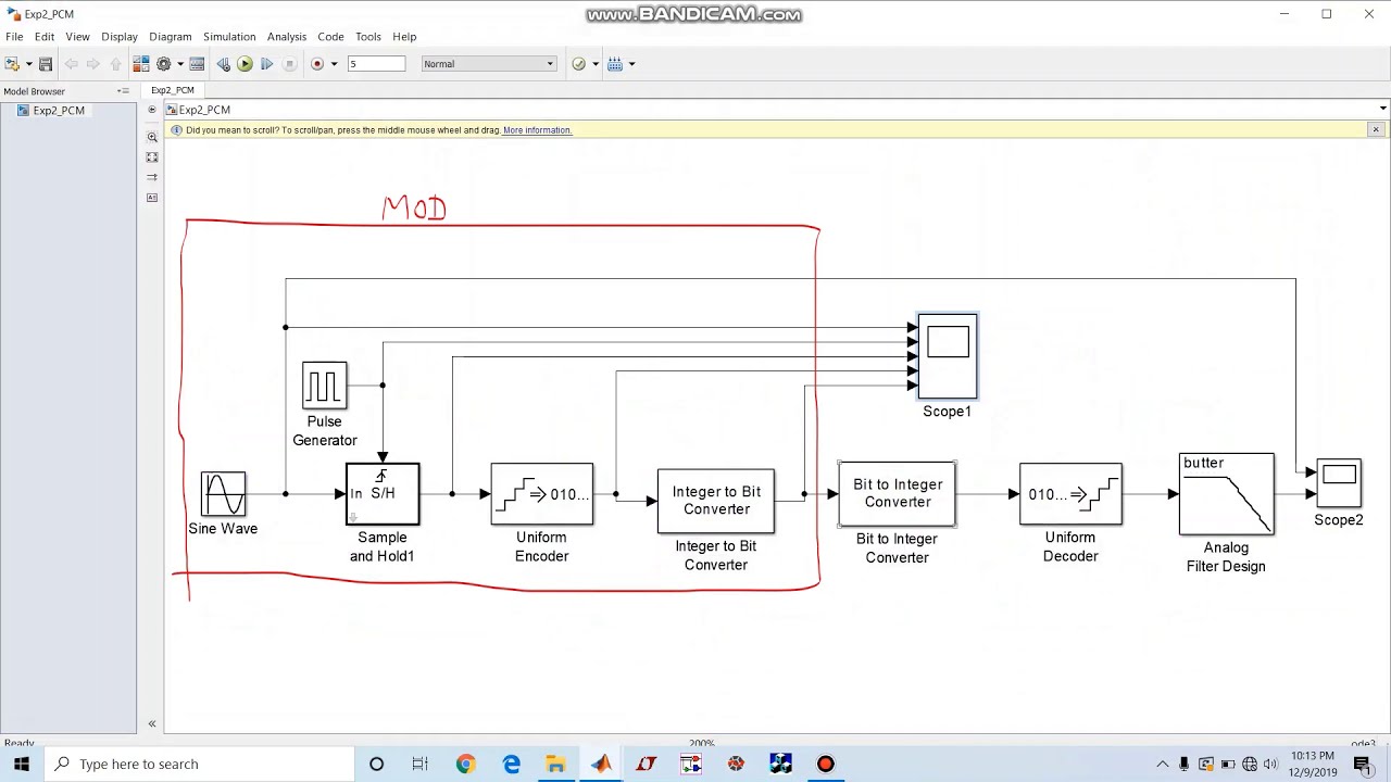 PCM  SIMULINK MODEL |Software EXP2 | VTU ECE Communication Lab (18ECL67) | Digital Communication
