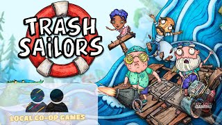 Trash Sailors - How to Play Local Coop Multiplayer (Gameplay)
