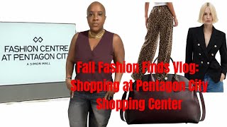 Fall Fashion Finds Vlog: Shopping at Pentagon City Shopping Center
