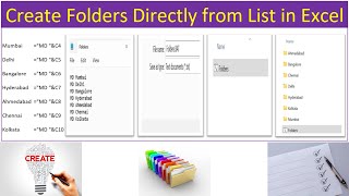 Create Folders Directly From List In Excel