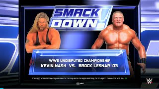 WWE 2K25 FULL MATCH - Nash vs. Lesnar - Dream Match Simulation!