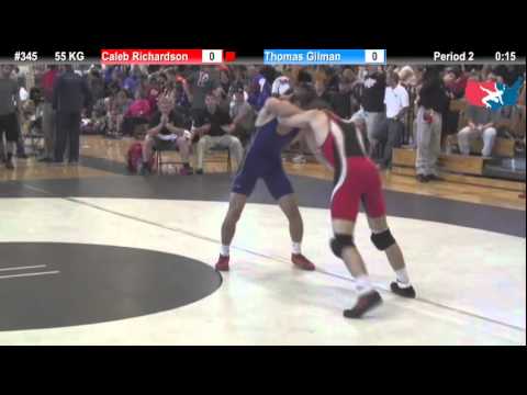 FILAJR WTT: 55 KG Caleb Richardson (Finger Lakes) vs. Thomas Gilman (Iron Hawk)