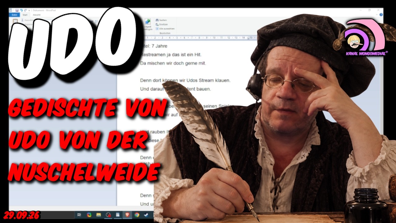 UDO Gedischte von Udo von der Vogelweide an Pee Wee und Schimmelpunk 29.09.26 #UdoUltras