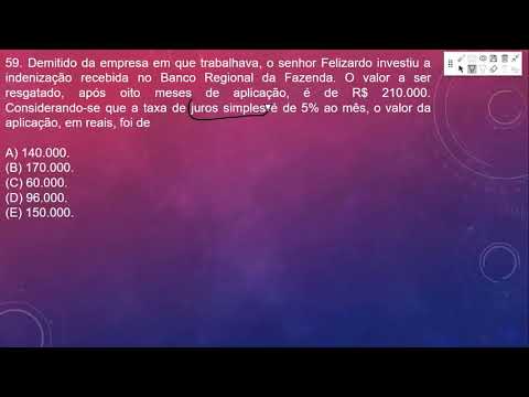 MATEMÁTICA FINANCEIRA - CONCURSO Prova FCC - 2017 - TRE-SP - Analista Judiciário –  #10