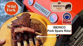 Iberico Spanish Pork Spare Ribs! / Masterbuilt 545 Charcoal Smoker-Grill / Wild Fork Foods!