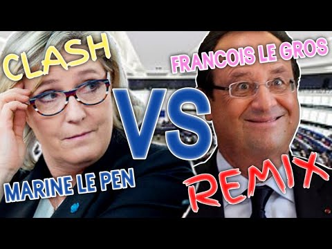 CLASH LE PEN-HOLLANDE AU PARLEMENT EUROPÉEN (REMIX)