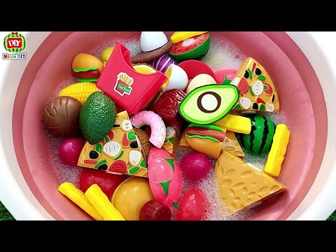 Play with Toy Foods, Fruits and vegetables - Bermain dengan Makanan, Buah dan Sayuran