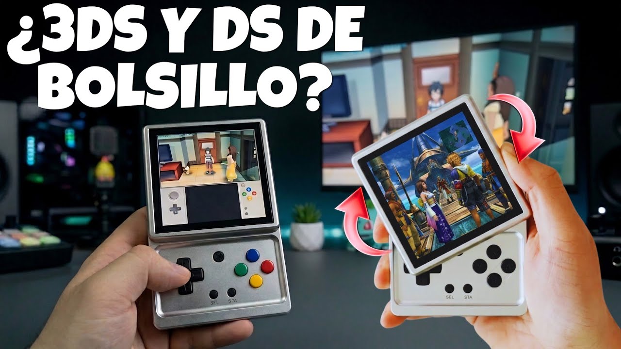🔥 Anbernic RG Rotate nos da… 3DS y DS en una consola pequeña?