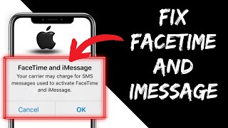 Your Network Provider May Charge for SMS Messages Used to Activate FaceTime and iMessage | iOS 16
