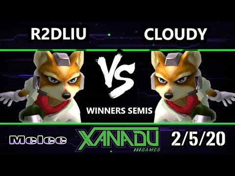 S@X 340 Winners Semis - R2DLiu (Fox) Vs. Cloudy (Fox) Smash Melee - SSBM