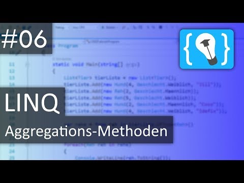 C LINQ Tutorial Deutsch German 6 Aggregations Methoden
