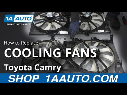How to Replace Radiator Cooling Fans 12-17 Toyota Camry