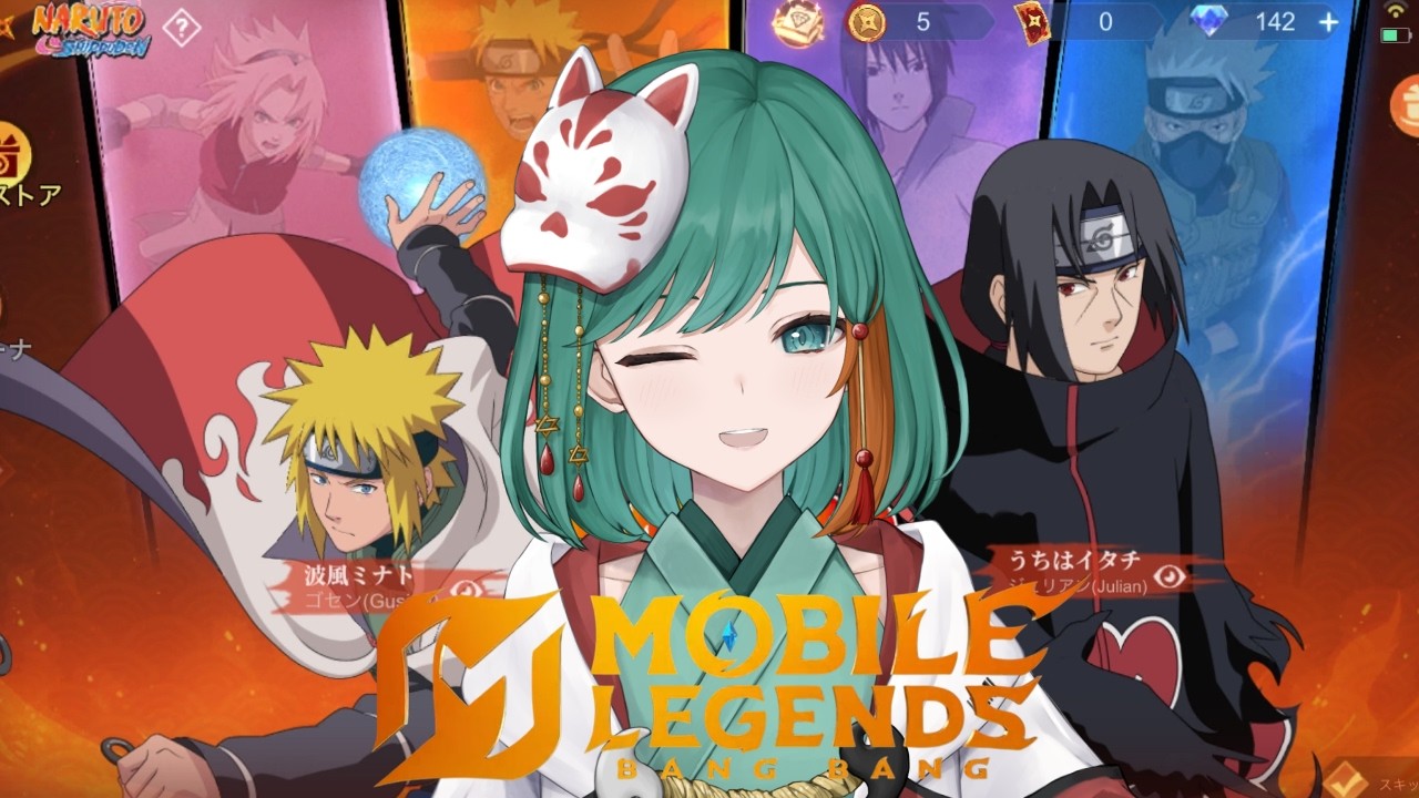 【モバレ】NARUTOガチャ回してランクも回す！【JP Vtuber/Mikoshi】