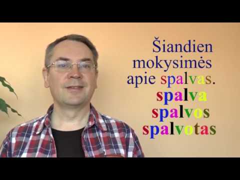 LITHUANIAN LESSON 102 - COLOURS - Spalvos