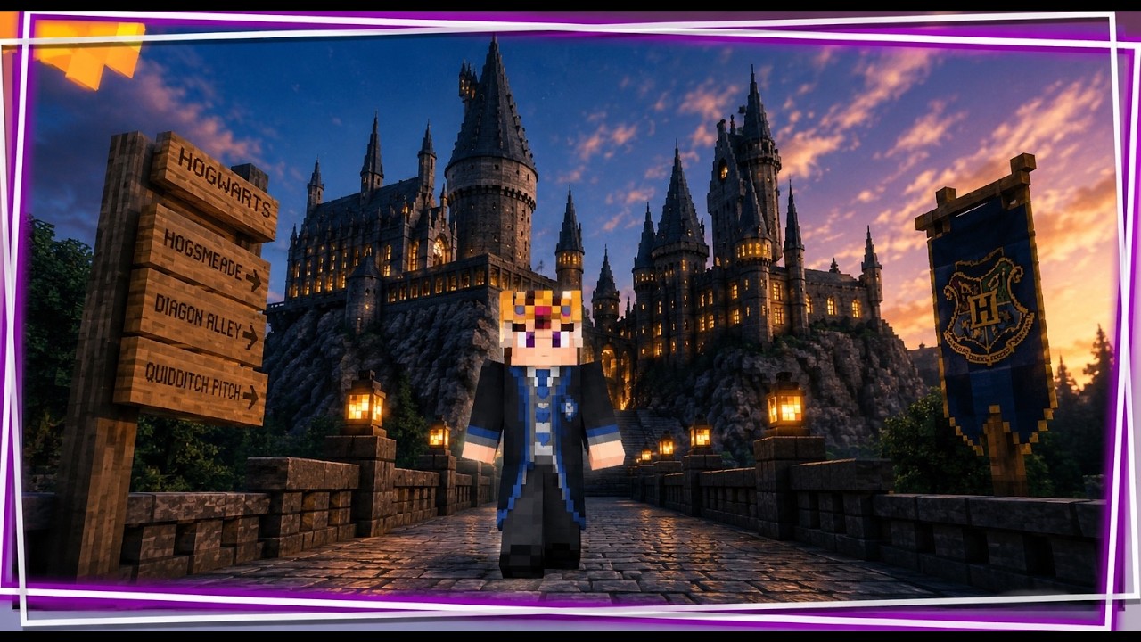 Visitamos HOGWARTS en el Mejor Servidor de MINECRAFT