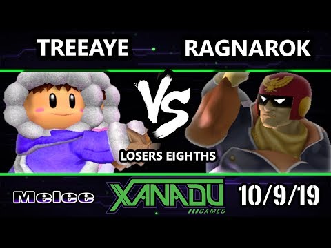 S@X 323 SSBM - Treeaye (Ice Climbers) Vs. Ragnarok (Captain Falcon, Fox) Smash Melee Losers Top 8