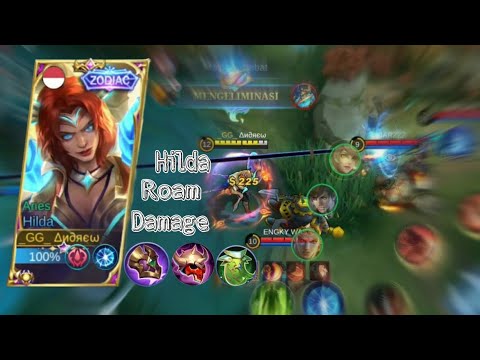 Hilda Roam Damage Best Build | Hilda Roam VS Every Body | Mobile Legends