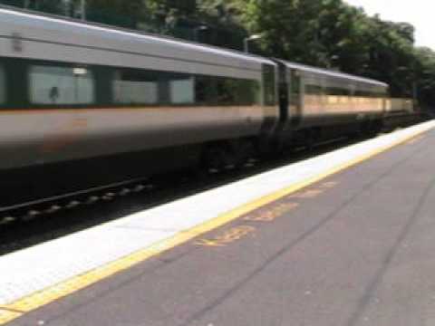 Killester-Irish Rail NIR Enterprise no.9001+201 no.206 passes on service to Connolly