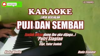 Download lagu Puji Dan Sembah||Putri Siagian - KARAOKE LIRIK mp3