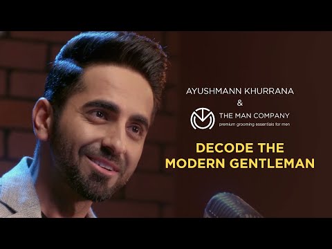 Gentleman kise kehte hai? Ayushmann Khurrana for The Man Company