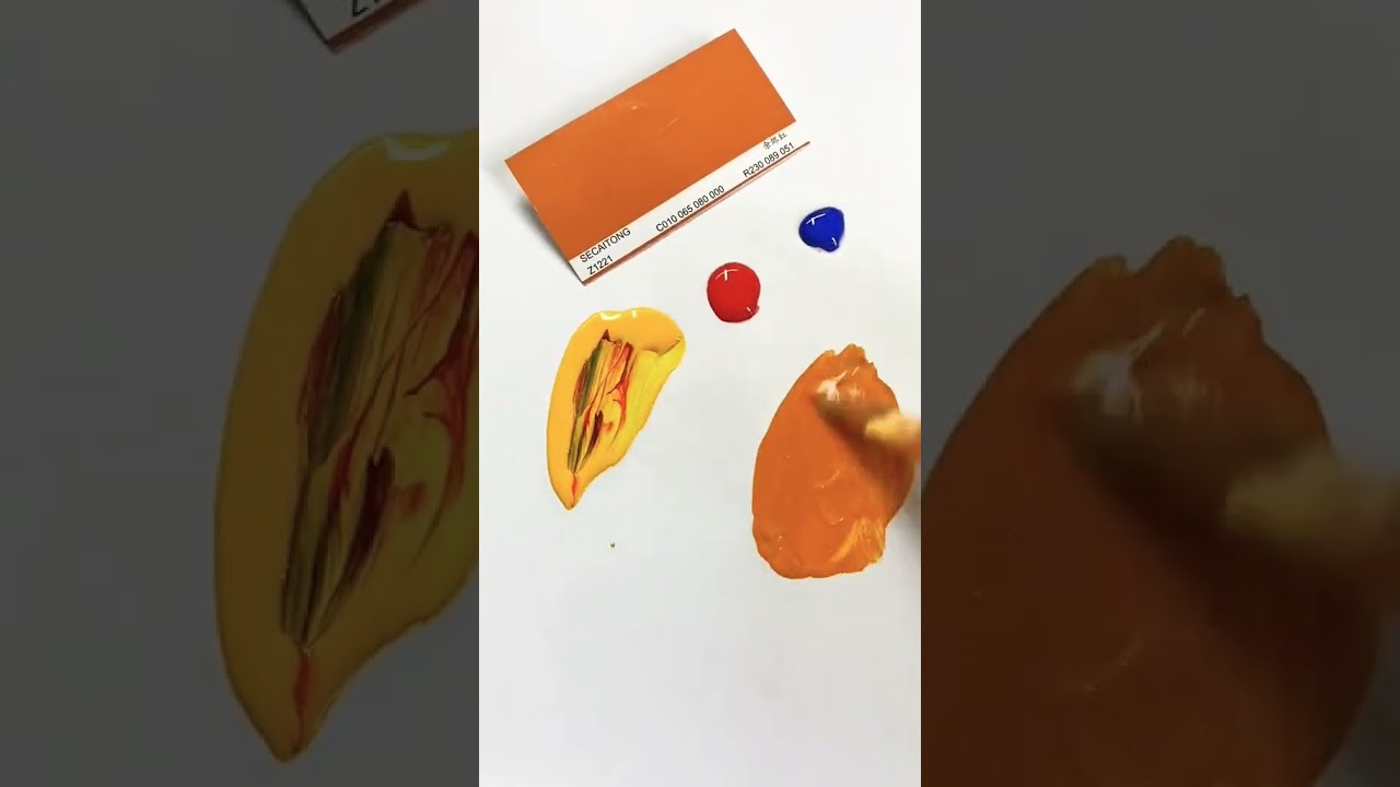 How To Tone Burnt Orange Color - Color Toning #foryou #foru #fyp #colors #art