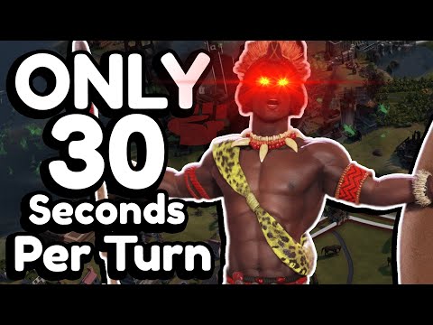 DEITY Domination With A 30 Second Timer Is the HARDEST Civ 6 Game I've Ever Played - Zulu Pt. 2