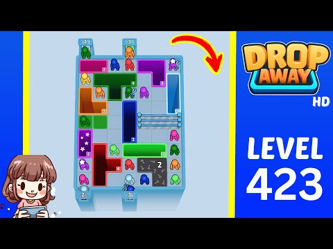 Drop Away Level 423 Solution Walkthrough