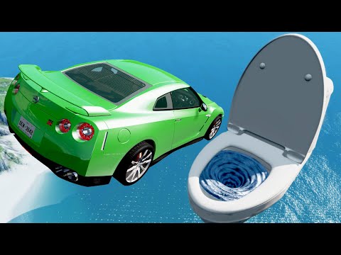 New Cars Sky Jumps and Crashes Into Giant Toilet - BeamNG Drive Fun Madness #158 Fails Compilation