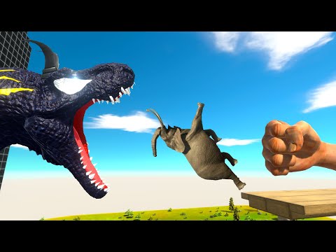 DEADLY PUNCH TO T-REX DEADLY MOUTH - Animal Revolt Battle Simulator ARBS