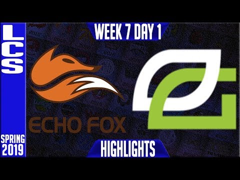 FOX vs OPT Highlights | LCS Spring 2019 Week 7 Day 1 | Echo Fox vs Optic Gaming