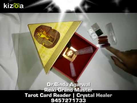 Arrange pyramid reiki crystal grid & fulfil your wish