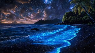 Calming Ocean Waves at Night – Spiritual Meditation to Heal Your Mind & Soul for Deep Relaxation