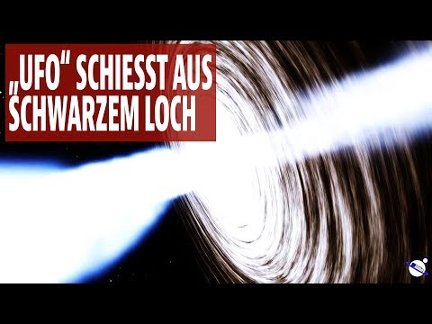 "UFO" schiesst aus schwarzem Loch
