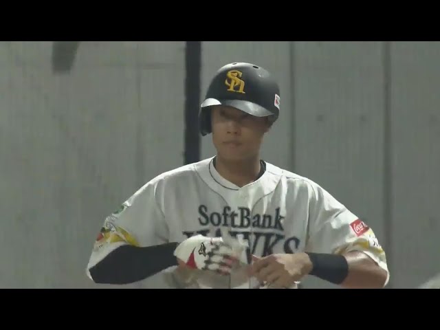 【ファーム】センターに弾き返した!! ホークス・渡邉陸のタイムリーヒットで1点差に迫る!! 2023年9月30日 福岡ソフトバンクホークス 対 中日ドラゴンズ