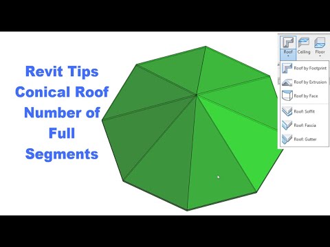 Revit Productivity Tips and Tricks - Conical Roof Number Of Full Segments