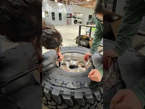 Next generation learning how to mount beadlock wheels #wheels #beadlocks #offroad #rockcrawler #sema