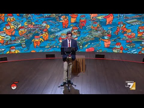 Valerio Lundini a diMartedì e... ci mette una pezza