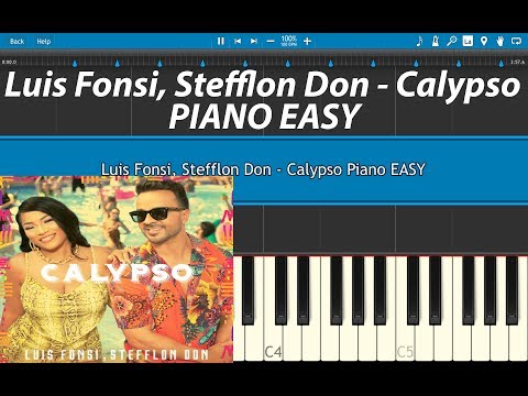 Luis Fonsi, Stefflon Don - Calypso Piano Tutorial Cover EASY With Keylabels