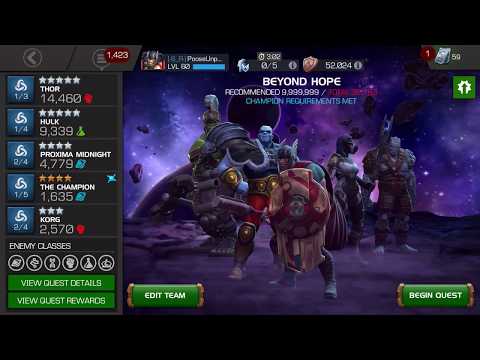 5 star Rank 5/65 Thor (Ragnarok) vs Realm of Legends Winter Soldier! 118 Hits!