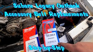 1994-1999 Subaru Legacy Outback Accessory Belt Replacements Step-by-Step