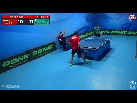 17:30 Mykola Halynskyi 1-3 Yurii Shchepanskyi  West 3 WIN CUP 23.11.2022 | TABLE TENNIS WINCUP
