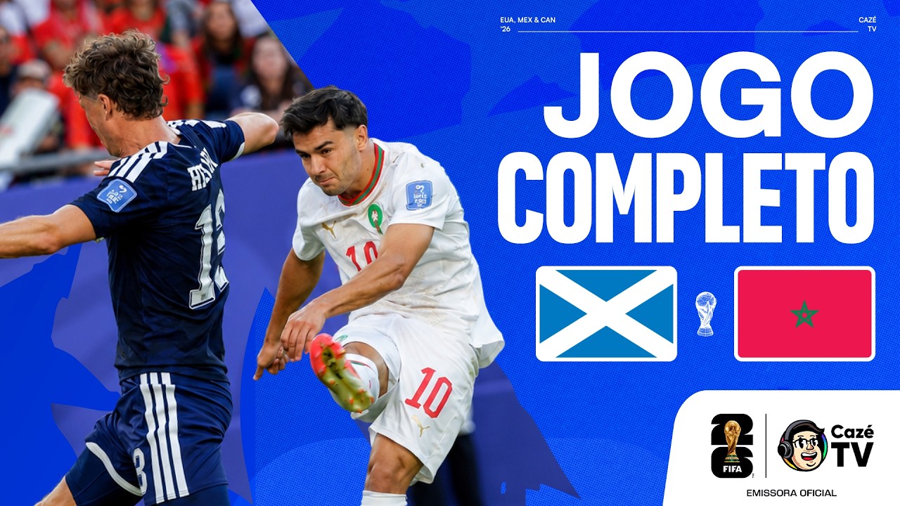 JOGO COMPLETO: ESCÓCIA X MARROCOS | COPA DO MUNDO FIFA™ 2026 | 2ª RODADA | FASE DE GRUPOS