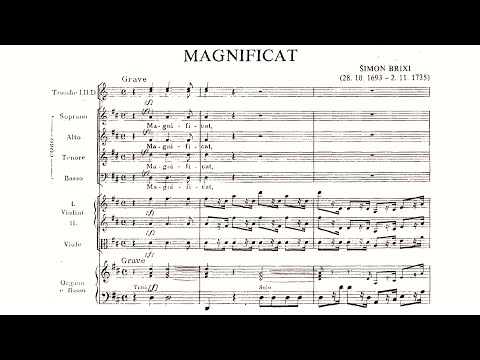 Šimon Brixi (1693-1735): Magnificat in D Major {Score video}