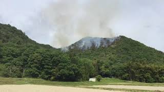 兵庫県姫路市飾東町大規模山林火災
