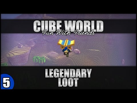 ♛ Cube World Gameplay - Level 20 Multiplayer Dungeon Run #1 - Legendary Loot!